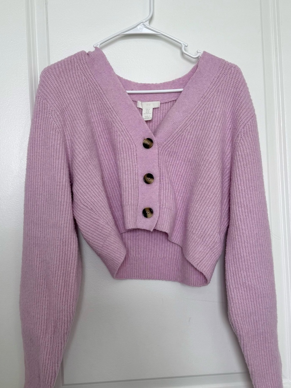 H&M Cropped Button Cardigan